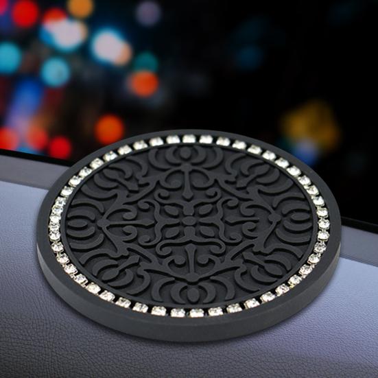 Car Cup Holder Coaster Anti-slip Waterproof Easy To Clean Heat Resistant PVC Water Bottle Pad Mat Auto Styling Interior Accessories