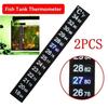 2pcs Stick-on Digital  Aquarium  Fish Tank Fridge Thermometer Sticker Temperature Temp Measurement Stickers