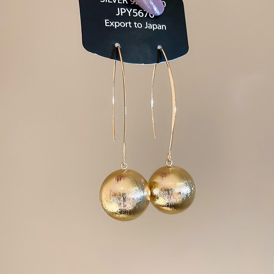 Европейские и американские металлические спрей-краска круглый узор кулон серьга-крючок простые серьги персонализированные нишевый дизайн серьги