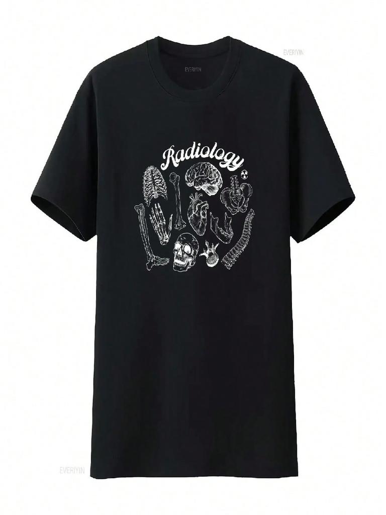 Radiology Anatomical T Shirt Vintage Anatomy Illustration Retro Rad Tech Departt Xray Vintage Washed Homme Slightly Stylish