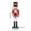 15in Bearer Wooden Christmas Nutcracker King Soldier Figurine Toy Ornaments X3UC