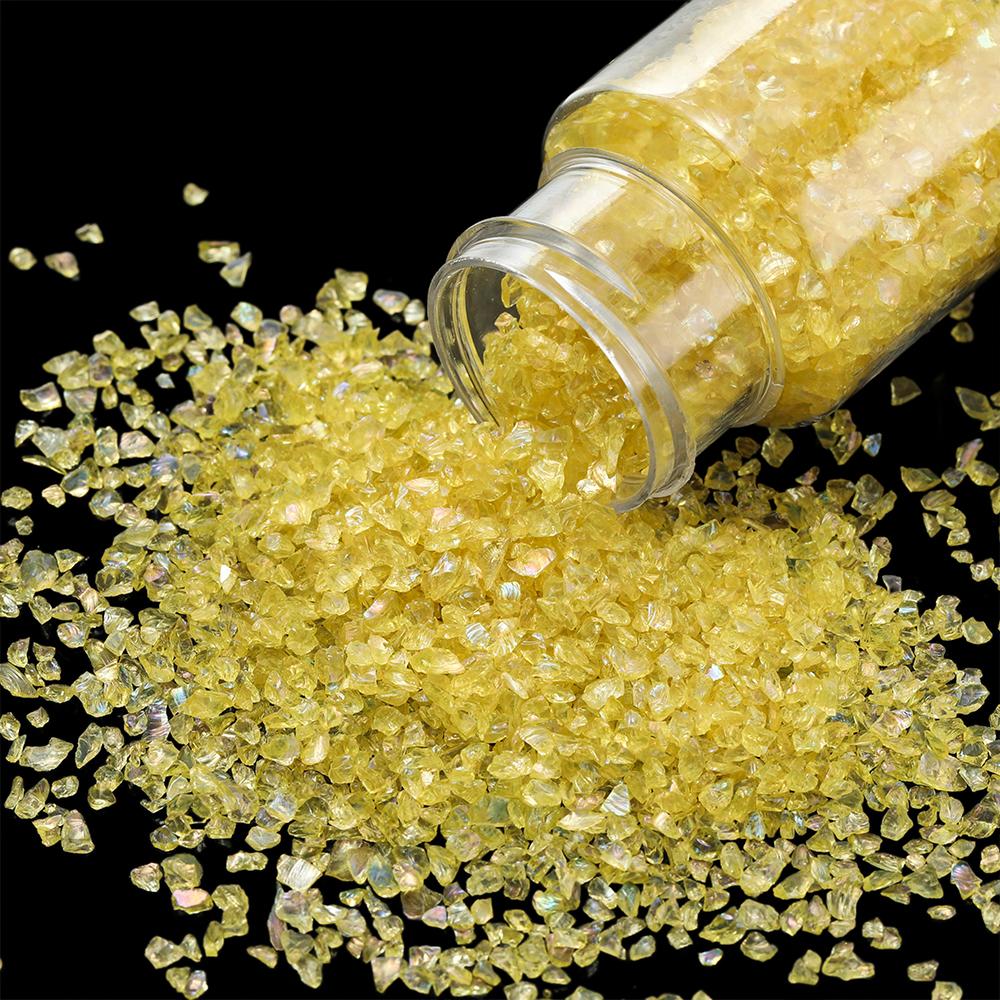 30g/Bottle Glass Crushed Stone Irregular Crystal Gravel Filling For DIY Epoxy Resin Mold Filler Craft Decorative Nail Art Filler