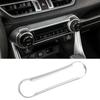 Carbon Fiber AC Switch Button Decorative Cover Trim Stickes For Toyota RAV4 XA50      2024 Car Accessories
