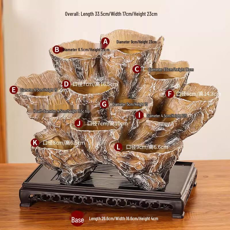 

Creative Imitation Wood Succulent Planter