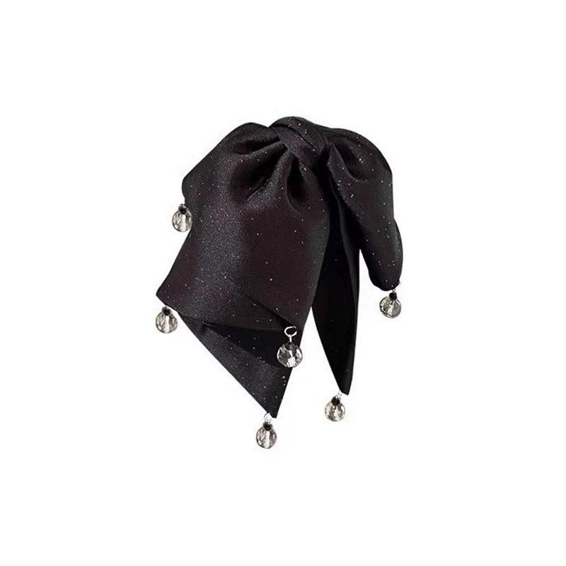 Satin Pearl River Delta Grab Clip Women's Back of Head Hair Shark Clip Fashion Temperament Light Luxury Hairpin Headgear