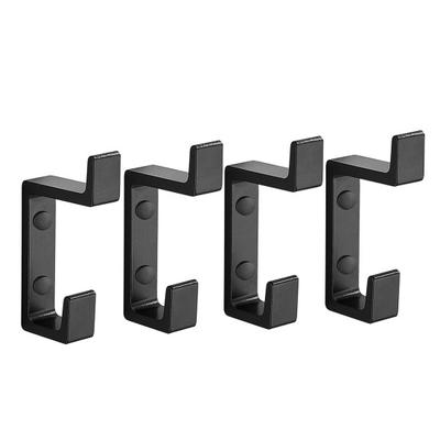 1 Set Wandhaken, robuste Aluminium-Wandhalterung, Aufbewahrungshaken, platzsparende Kleiderbügel für Kleidung, Mantel, Hut, Handtuch