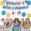 30pcs Doraemon Theme Party Supplies Include a Banner, Balloons, Cake Toppers