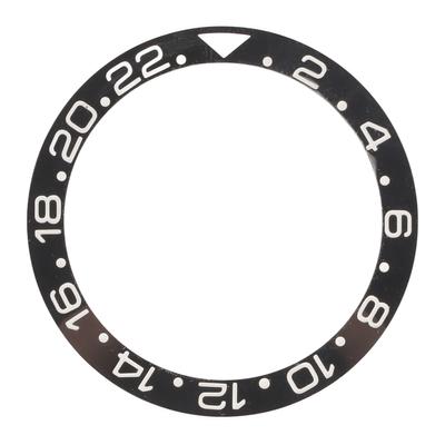 Keramik Uhrenlünette Ring Schwarze Basis Weiße Ziffern Uhrenlünette Einsatz Ersatzteile Zubehör für