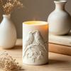 Bird Carving Silicone Molds Cylindrical Silicone Candle Molds For Handmade Candle And Soap Chocolate Making Epoxy Resin