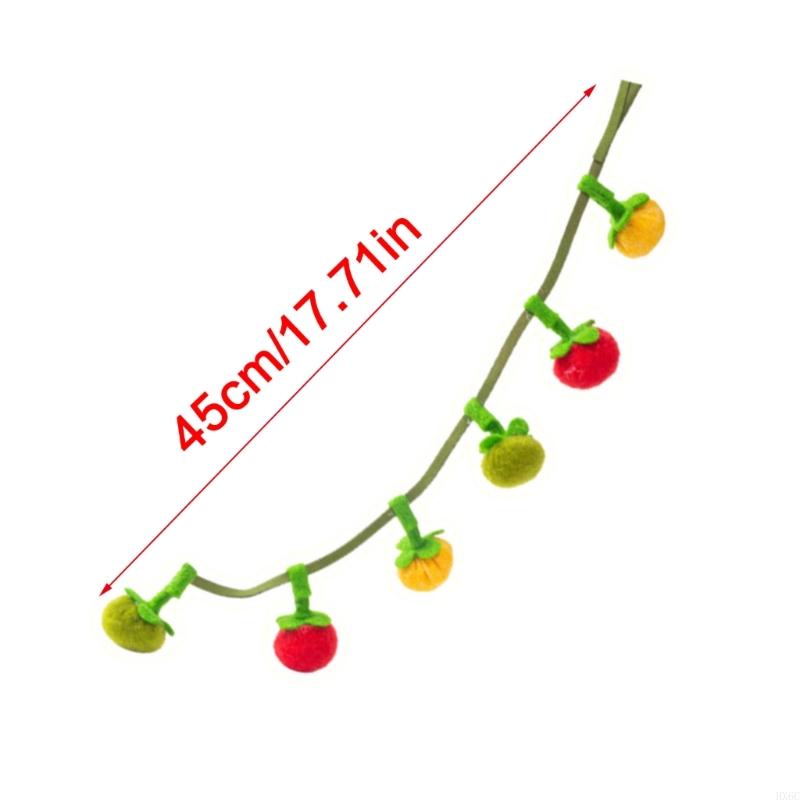 Tomato Tassels Cats Teasing Rod for Fun Interactive Play Kittens Wand Toy Felines Fitness Fishing Wand Toy Fun Exercise HX6C
