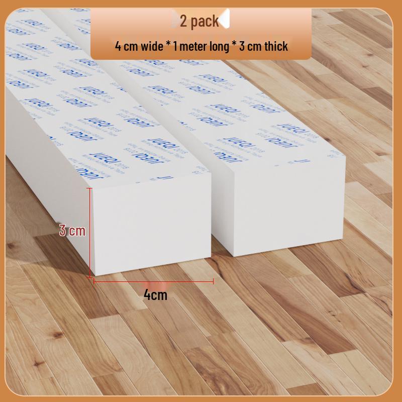 Samoprzylepny biały pasek z gumy piankowej: Uszczelka do drzwi i okien, amortyzująca, dźwiękoszczelna, podkładka antykolizyjna do urządzeń mechanicznych.