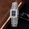 Women Watch Rectangle Dial Crystal Rhinestone Quartz Wristwatch