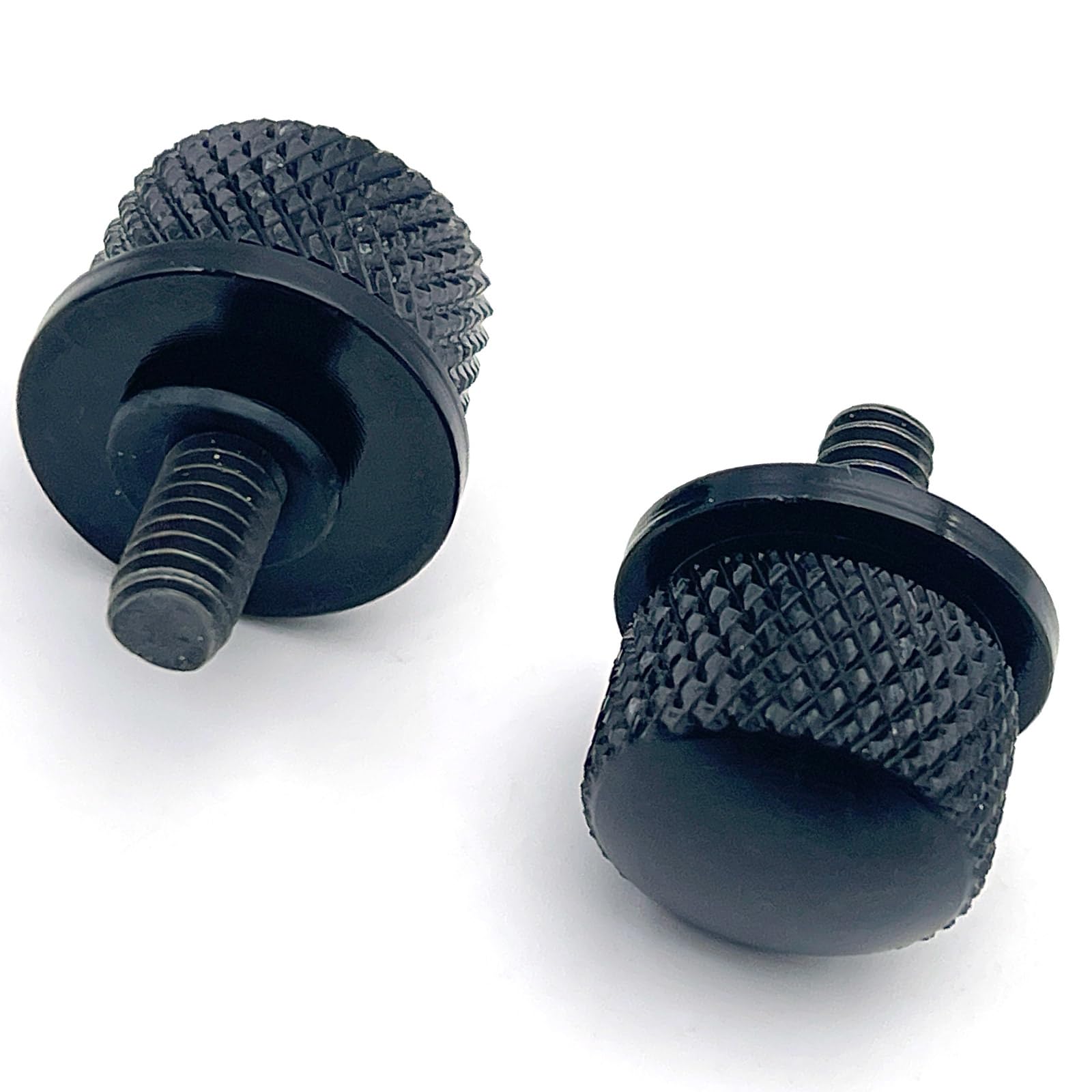 

LEXOR CNC 1/4-20 Knurled Seat Bolts Universal Fit Harley Sportster 2 Pack Black 1/4 inch-20 чёрный