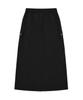 WACKY WILLY Women'S Nylon Cargo Long Skirt Black