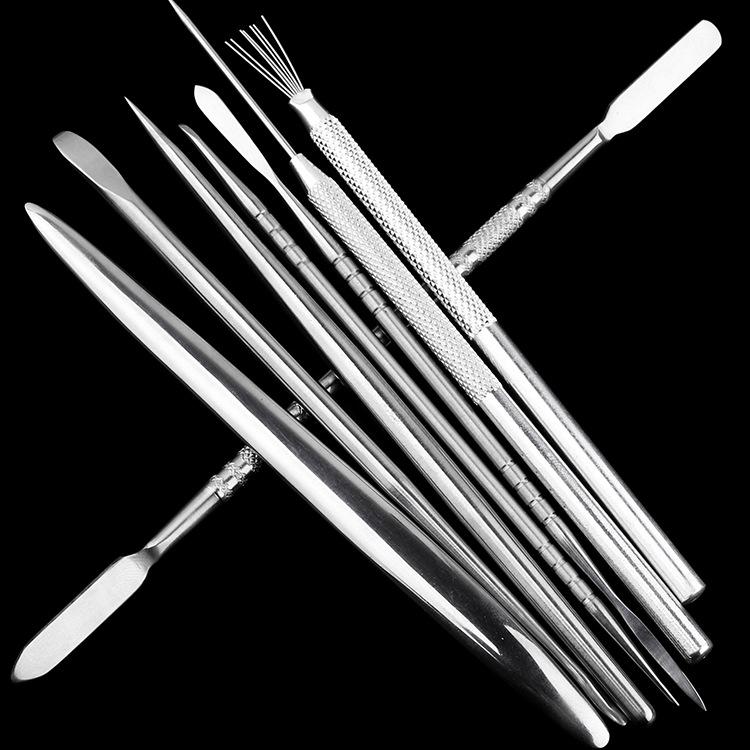 Stainless Steel Clay Sculpture Tool Set: Spatula & Eye Knife