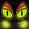 2pcs/Set Reflective Car Stickers - Improve Your Vehicle's Visibility and Safety with Devil Eye Stickers!