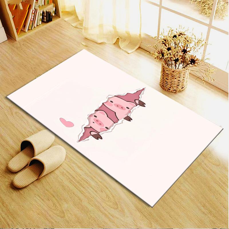 2025 New Cute Pink Pig Carpet Rug for Living Room Bedroom Home Sofa Decoration,Kids Play Non-slip Floor Mat