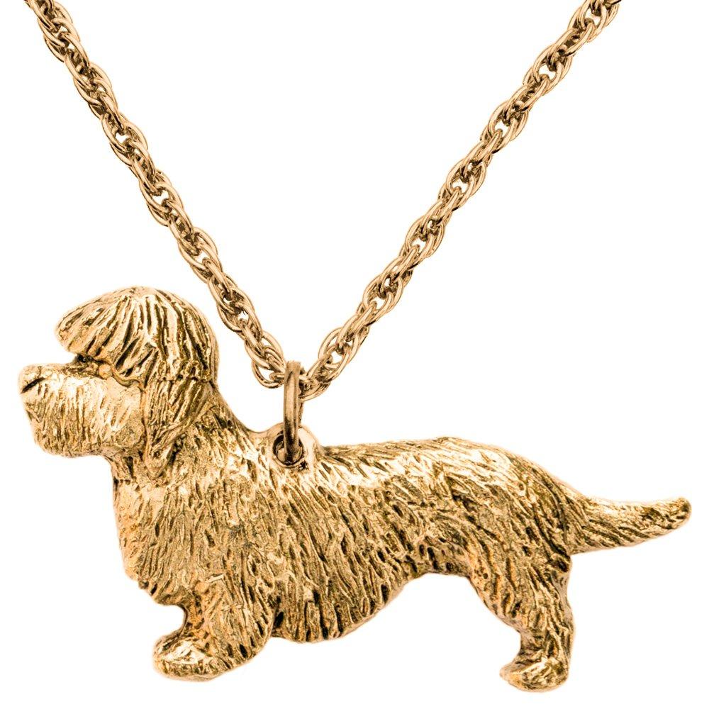 Dandie Dinmont Terrier, British-made Art Dog Pendant Necklace Collection