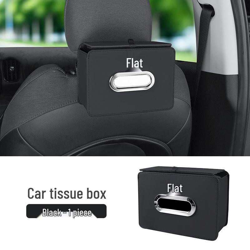 Compatible with Enjoy S9/S9T: Car Folding Tissue Box & Rear Seat Hanging Multi-functional Storage Bag.