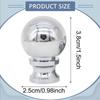 3 Lamp Finials with Thread, Replacement Metal Knob, Spherical Knob for DIY, Lampshade Nut,