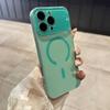 Large Window Crystal Camera Lens Case For For Iphone 17 Air 16 15 14 13 12 17 Pro Max Wireless Charge for Magsafe Candy Color Cover