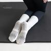 1 Paar Yoga-Socken mit rutschfestem Silikon-Greifer, atmungsaktiv, feuchtigkeitsableitend, professionelle Damen-Ballett-Tanz-Fitness-Pilates-Sport-Wadensocken