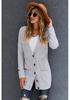Autumn/Winter V-Neck Single-Breasted Long Cardigan for Women - European American Knitwear