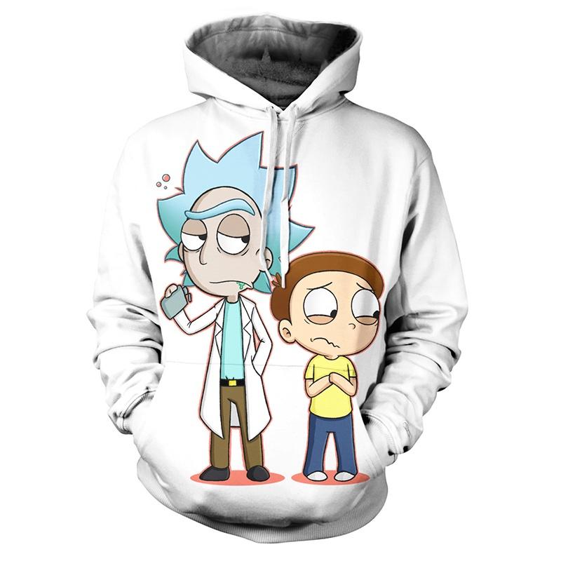 Cartoon And Rick 3d Print Casual Hoodies Women Men Sweatshirt New Pullover