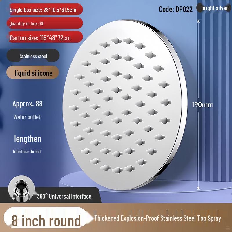 Set Booster per Soffione Doccia Pressurizzato per Bagno in Hotel e Casa