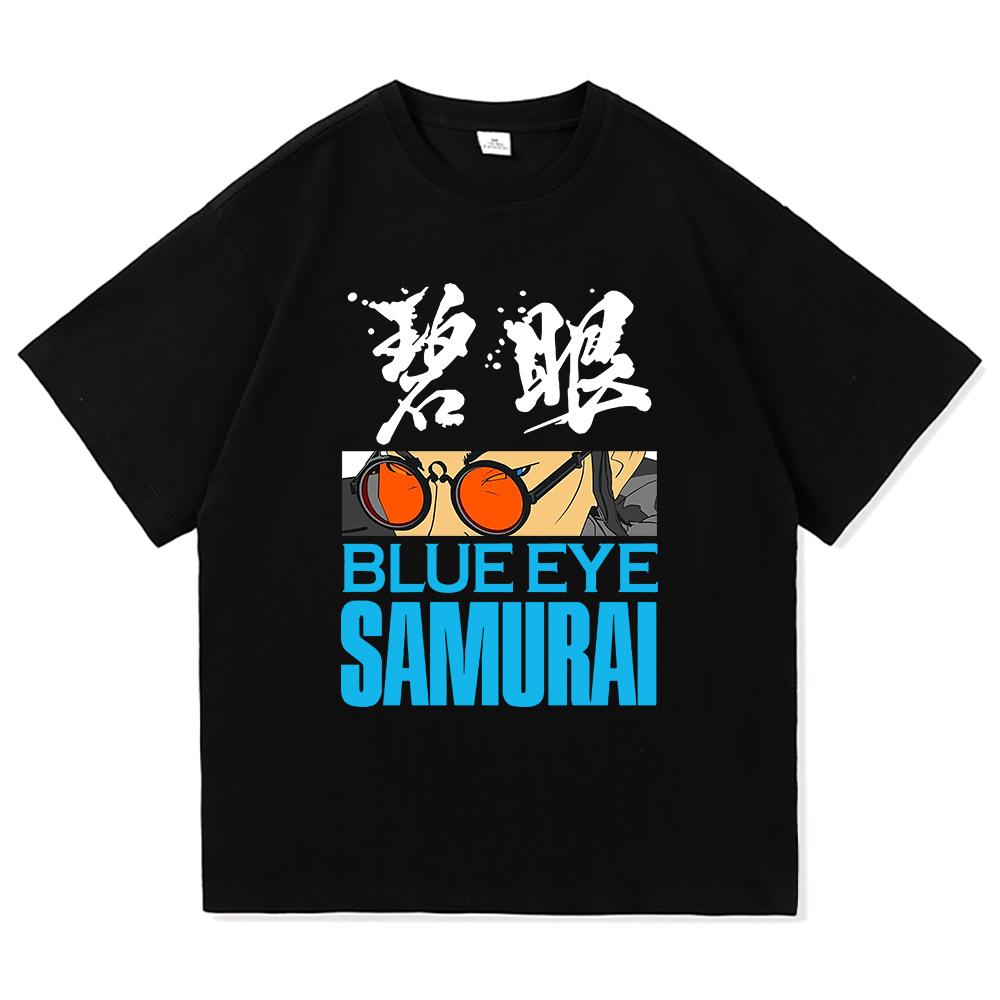 Blue Eye Samurai 2 T Shirts Fashion Men Harajuku Aesthetic Anime Mizu Tshirt Unisex High Quality Casual Cotton Tee Shirt Clothes