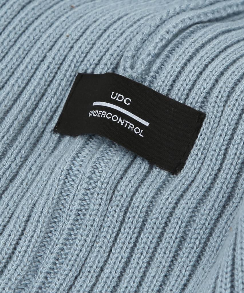 Eondeokeonteulol All-Season Thin Long Beanie Cotton Knit Unisex Logo Beanie Hat Beanie / Cross Box Logo / L Sky