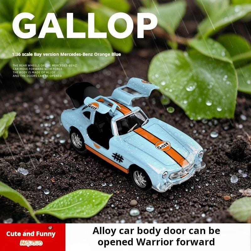 1/36 Scale Gulf Oil Series Classic Retro Coupe Diecasts & Toy Vehicles Metal Car Alloy Model Car Collection Toy Birthday Gift