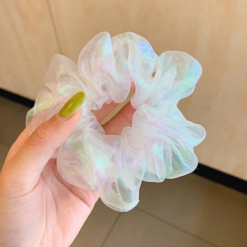 

Резинки для волос из органзы, женская эластичная повязка для волос, корейский элегантный держатель для хвоста, резиновая лента для галстука, аксессуары для волос