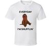 Jeden Tag bin ich am Schnüffeln T-Shirt Lustiges Snuffleupagus Sesamstraße T-Shirt Unisex T-Shirt