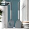 1/2Pcs Silicone Spatula Set,Heat-Resistant Solid & Slotted Turner with Stainless Steel Handle, Non-Stick Kitchen Utensils