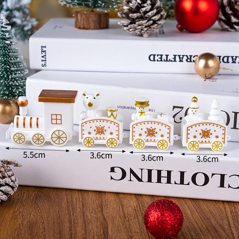 

Plastic Christmas Train Toy Model Ornament One Size