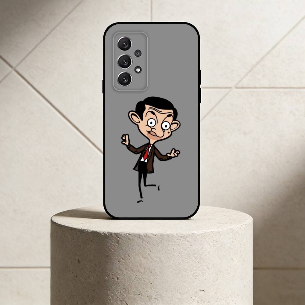 M-Mr. Bean Phone Case For Samsung S25,24,21,22,23,30,Ultra,20,Plus,Fe,Lite,Note Soft Black Cover