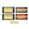 Chrome and Gold-Plated Dual Humbucker Pickups for LP Electric Guitar