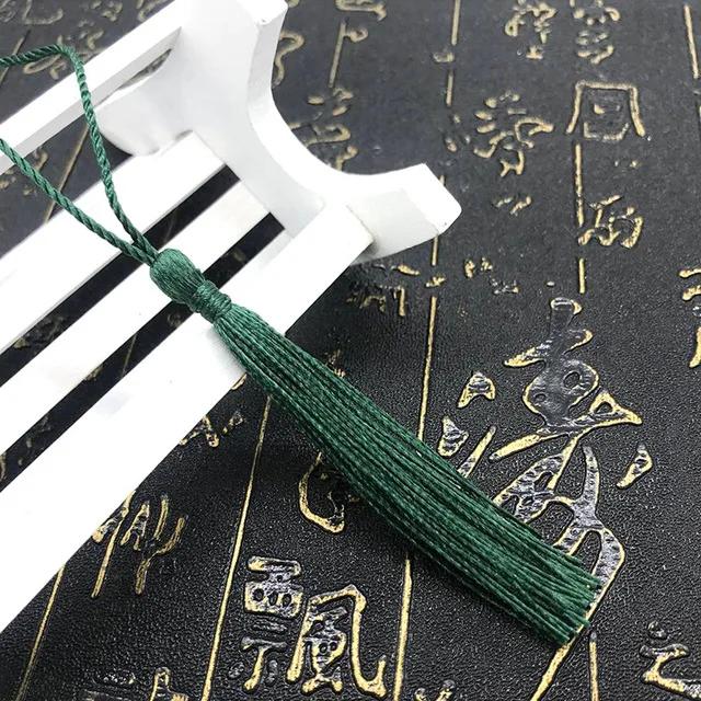 10~80Pcs Bookmark Tassels Fringe Brush Handmade Soft Craft Mini Tassels with Loops for DIY Crafts Jewelry Making Accessories