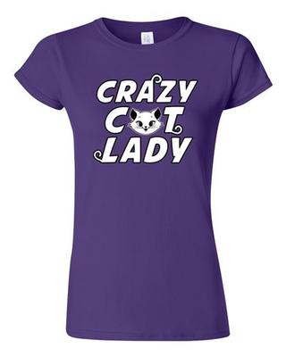 Junior Crazy Cat Lady Single Women Cartoon Pet TV Parody Funny DT T-Shirt Tee Unisex T-Shirt