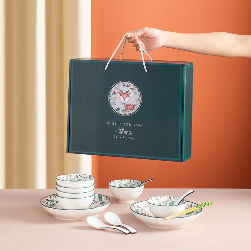 Tuoqiao Chinese Style Ceramic Dinnerware Gift Set