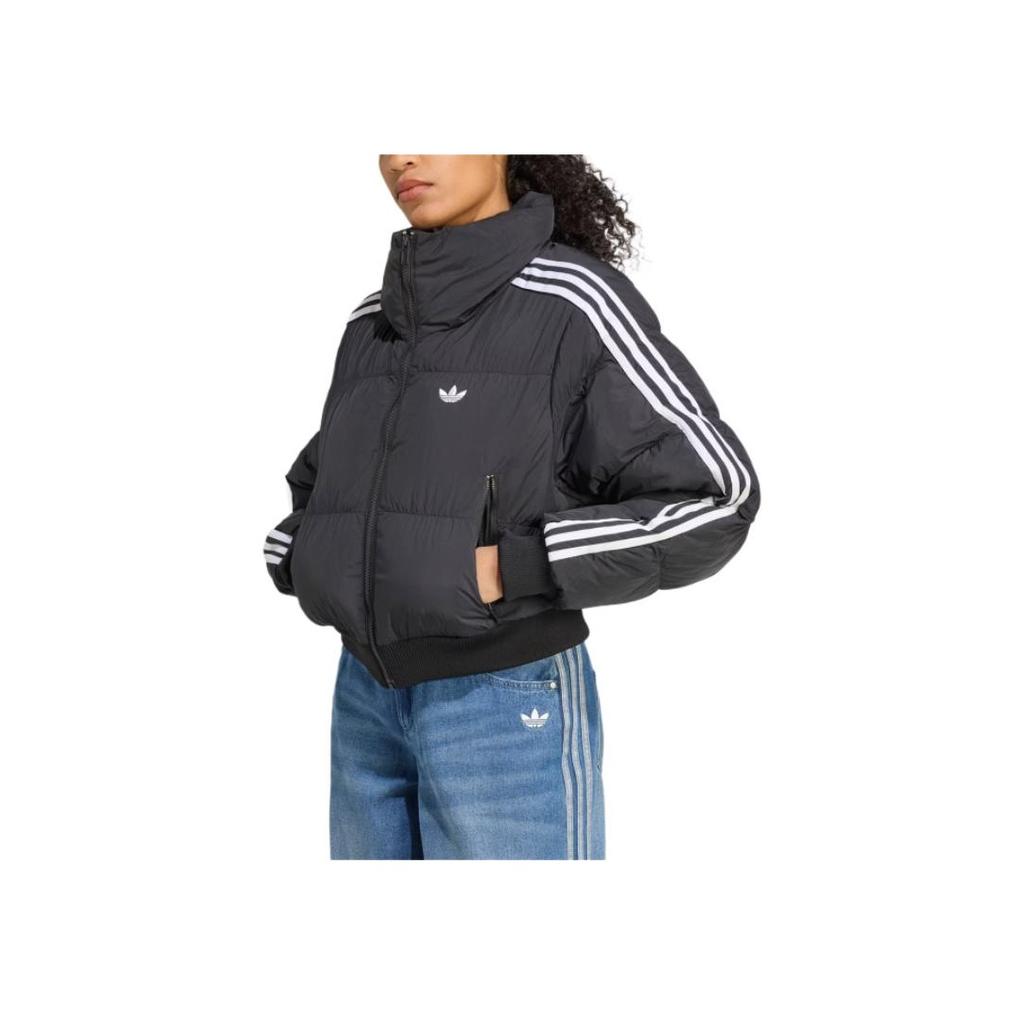 adidas Originals Adicolor Gestreept Losse Pasvorm Lange Mouwen Jas Dames Jassen JX2970