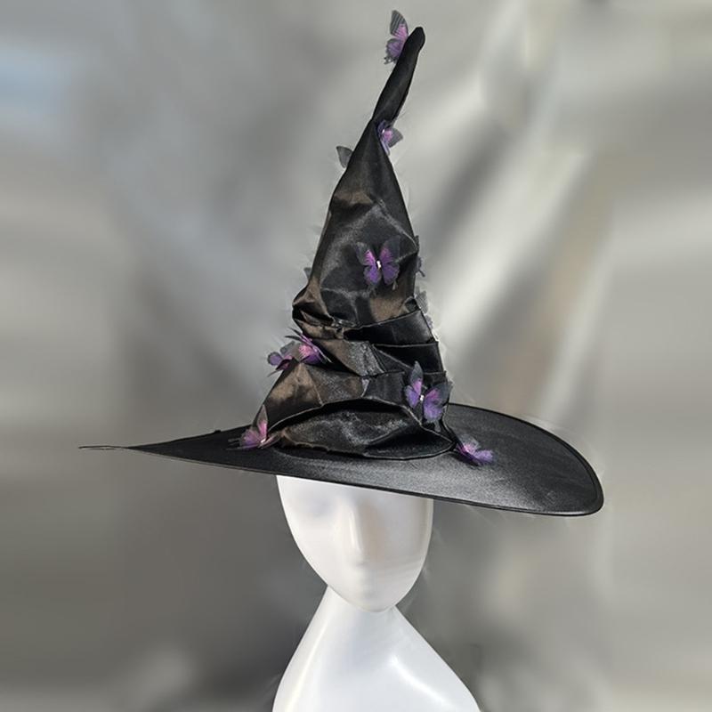 Witch Cosplay Costume Including Witch Cloak Witch Hat Eyemask and Gloves, for Girl Cosplay Party Carnivals Masquerade