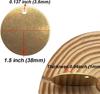 Personalized Jewelry Disc Decorations Stable Stamping Blanks Brass Blanks Discs for Artistic Jewelry Making and Crafting