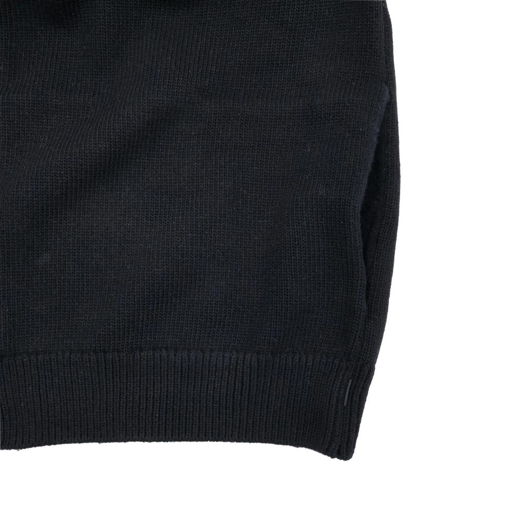 Supreme Pulover cu glugă și fermoar brodat Cina cea de Taină Negru