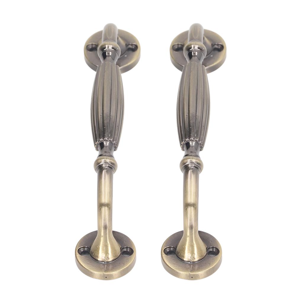 2 Sets Antique Bronze Door Handles Professional Exquisite Vintage Door Handles for Entrance Door