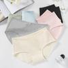 Women S Cotton Underwear Bowknot Cute Antibacterial Solid Color Breathable