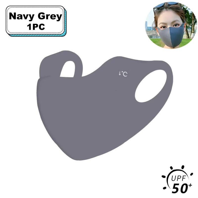 

NEW Summer Ice Cool Sunscreen Hyaluronic Acid Mask Women 3D Design Breathable Soft Fabric UV Protective Mask All Face Shapes