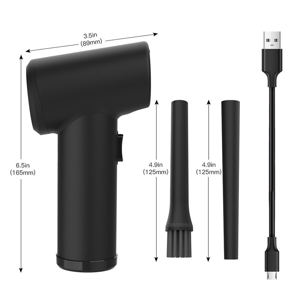 50000 RPM Cordless Air Duster Compressed Air Blower Vacuum Cleaner For Computer Laptop Keyboard Electronics Cleaning