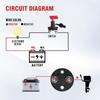 On-Off 2 Position Battery Disconnect Switch with 2 Keys 12V 24V Battery Kill Switch Isolator For Marine Boat RV ATV UTV